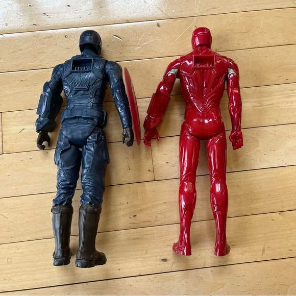 2018 Captain America & Iron Man Figure 12" Titan Hero Series Avengers Marvel - Picture 5 of 8